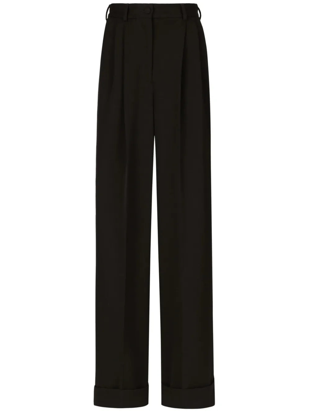 Pleated Wide-Leg Trousers