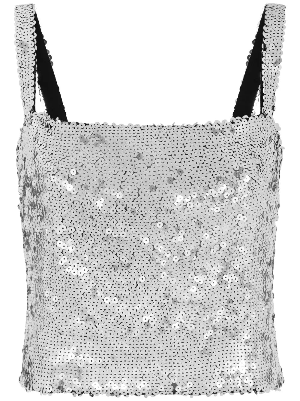 Sequin-Embellished Cropped Top