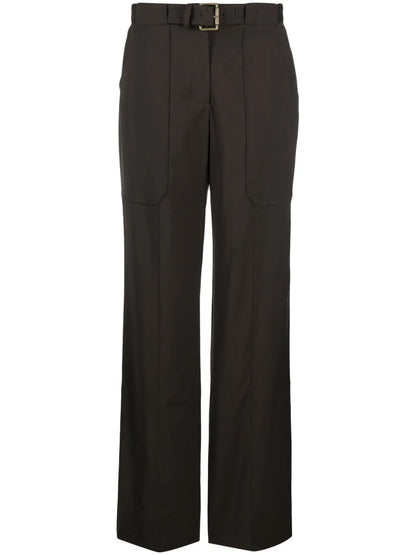 Andie Straight-Leg Wool Trousers