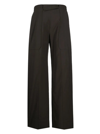 Andie Straight-Leg Wool Trousers