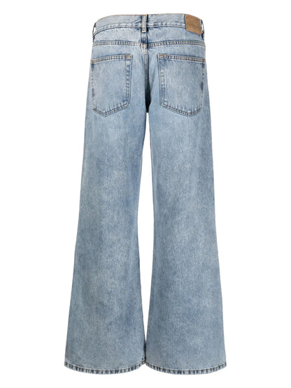 Kyoto Logo-Patch Wide-Leg Jeans