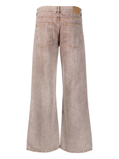 Kyoto Logo-Patch Wide-Leg Jeans