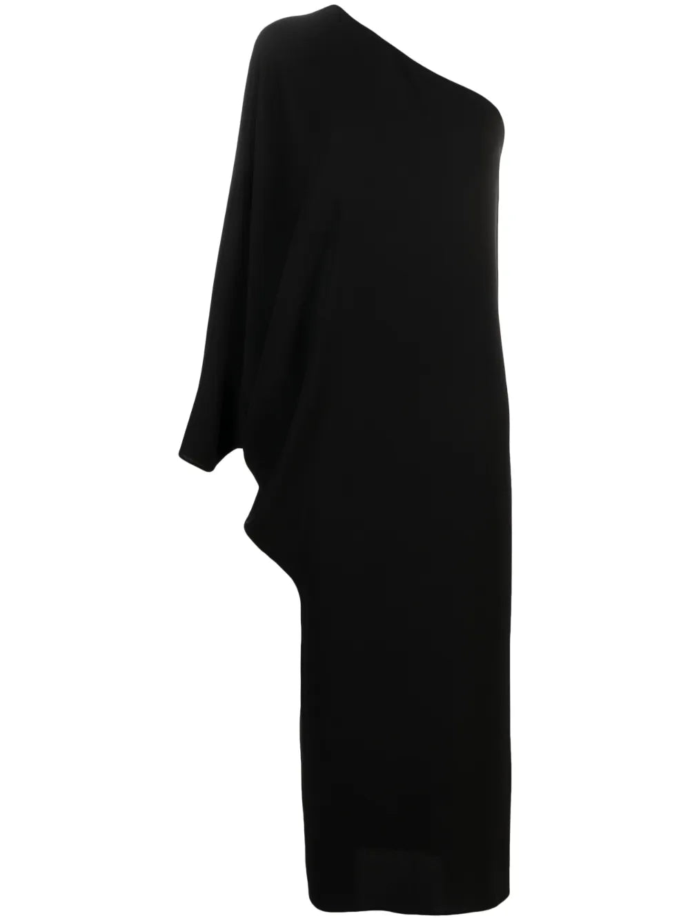 Mono One-Shoulder Asymmetric Maxi Dress