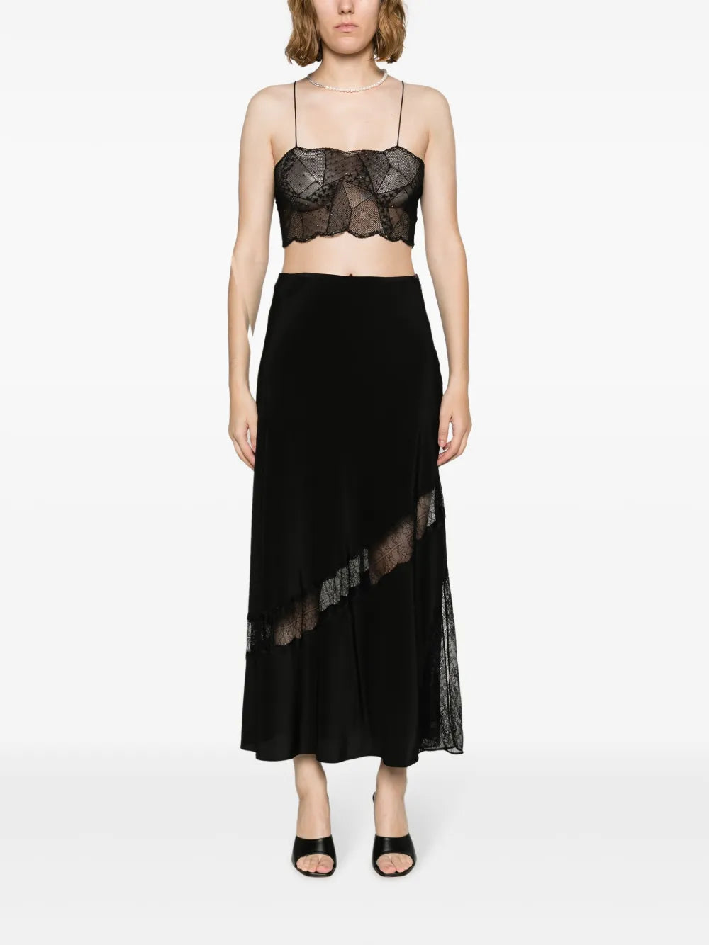 Jayal Silk Midi Skirt
