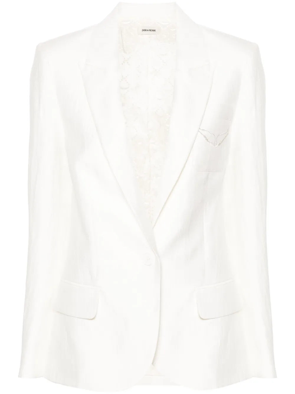 Vow Single-Breasted Crinkled Blazer