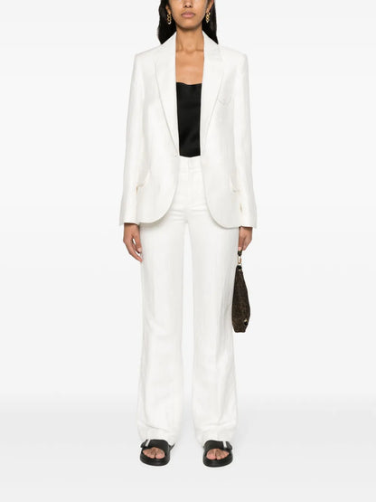 Vow Single-Breasted Crinkled Blazer