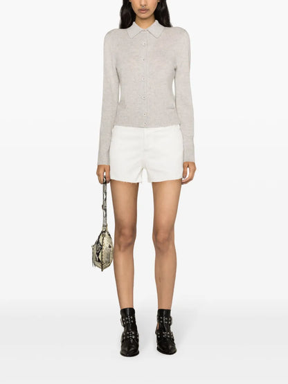 High-Rise Denim Shorts