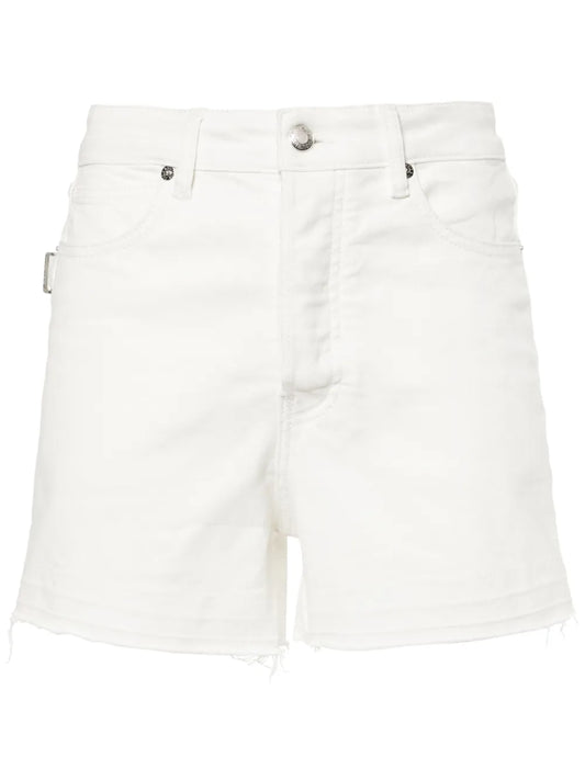 High-Rise Denim Shorts