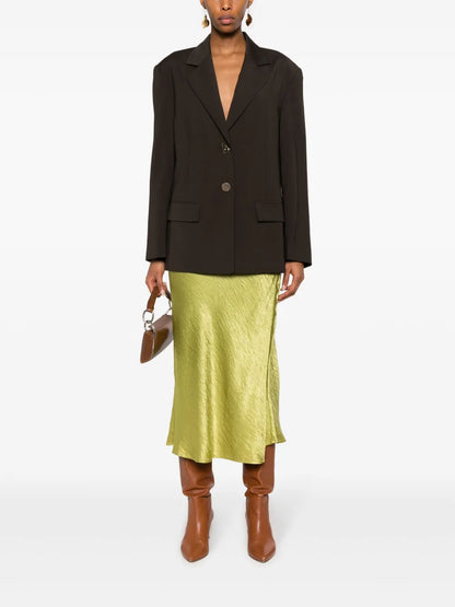 Karyn Single-Breasted Wool Blend Blazer