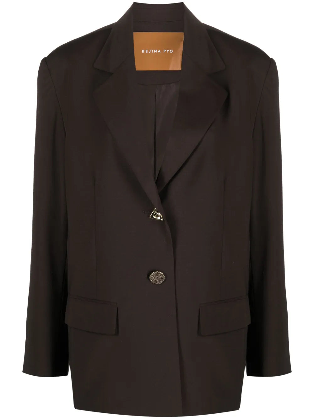 Karyn Single-Breasted Wool Blend Blazer