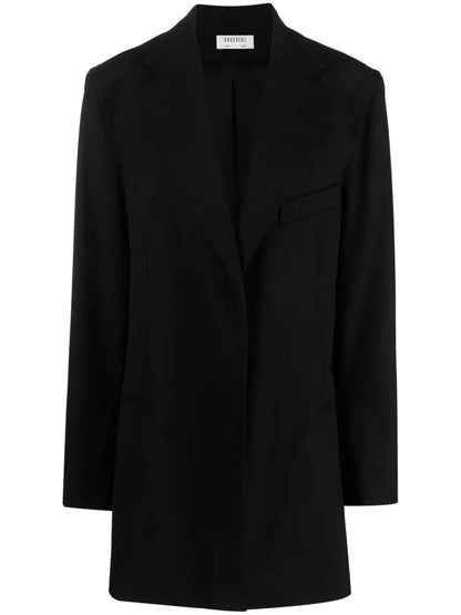 Notched-Lapels Single-Breasted Coat