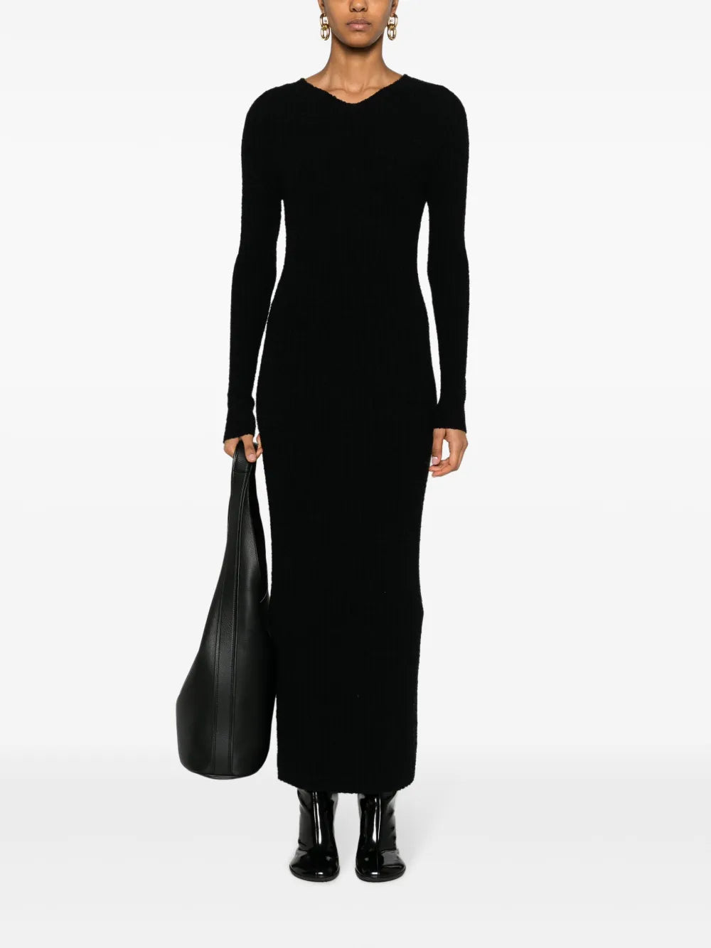 Ribbed Wool-Blend Dress