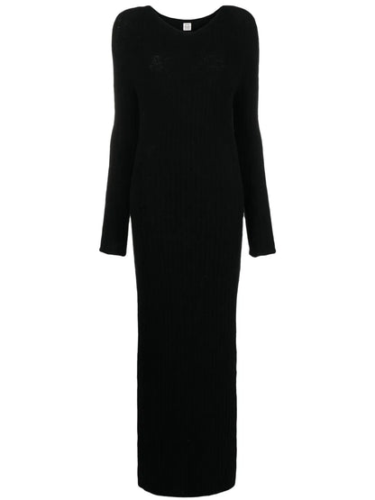 Ribbed Wool-Blend Dress