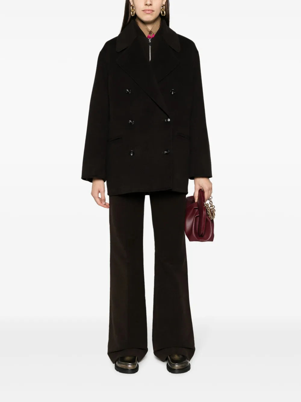 Double-Breasted Wool Coat