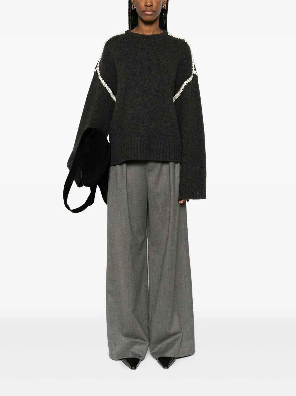 Embroidered Wool Jumper