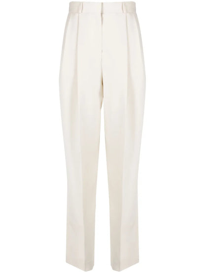 Double-Pleated Tailored Trousers