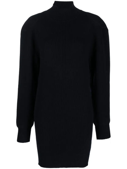 High-Neck Backless Dress