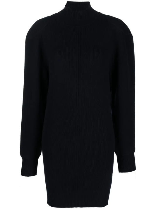 High-Neck Backless Dress