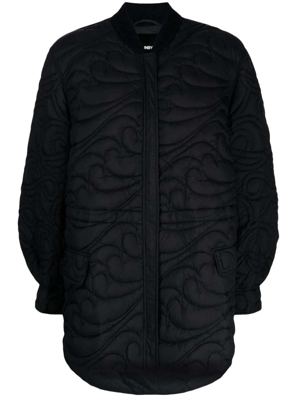 Drawstring-Waist Quilted Jacket
