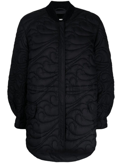 Drawstring-Waist Quilted Jacket