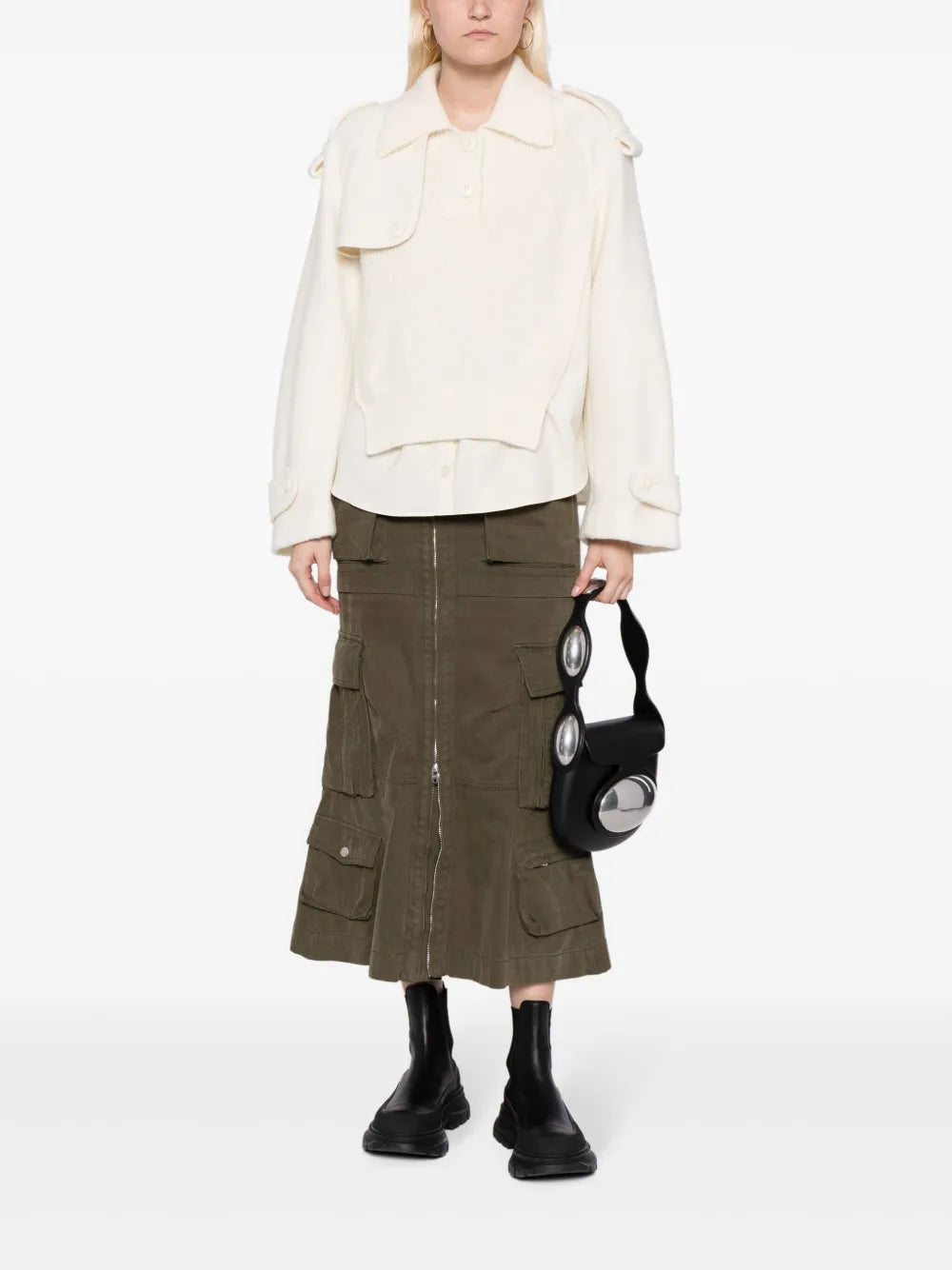 Layered Spread-Collar Jumper