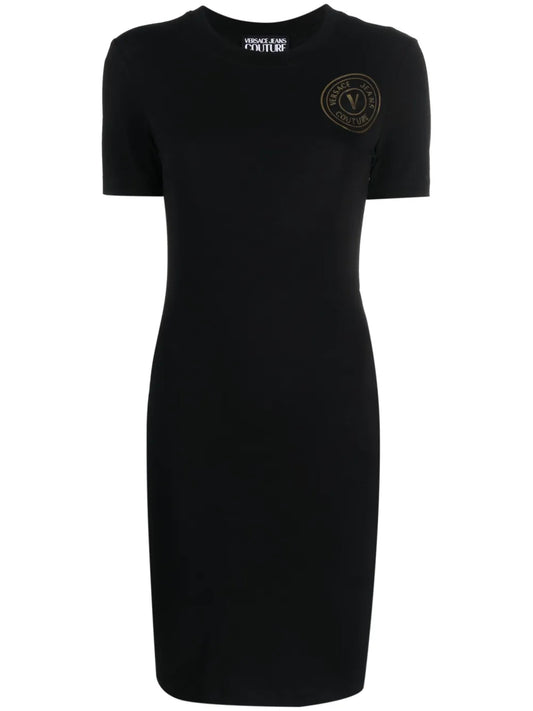 Logo-Print Stretch-Cotton Dress
