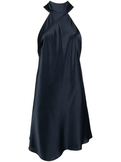 Halterneck Silk Minidress
