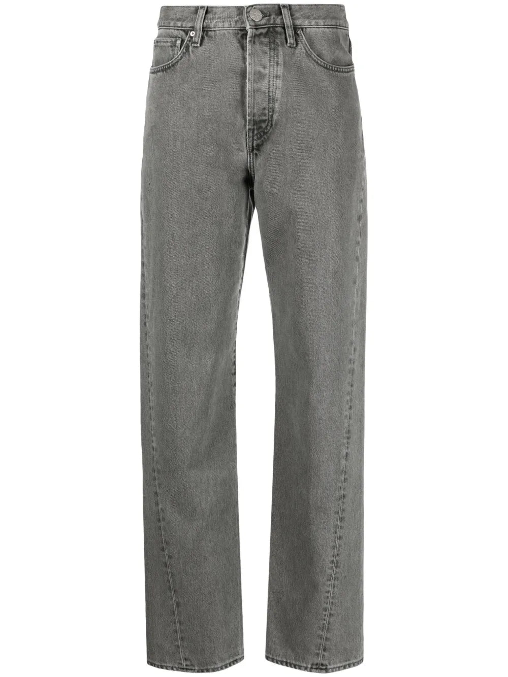 Twisted Seam Straight-Leg Jeans