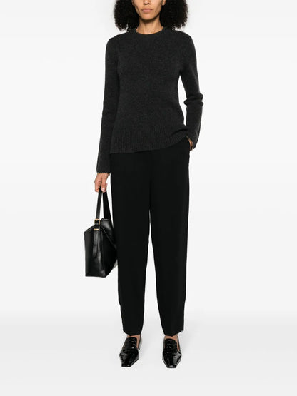 Chain-Edge Wool-Cashmere Jumper