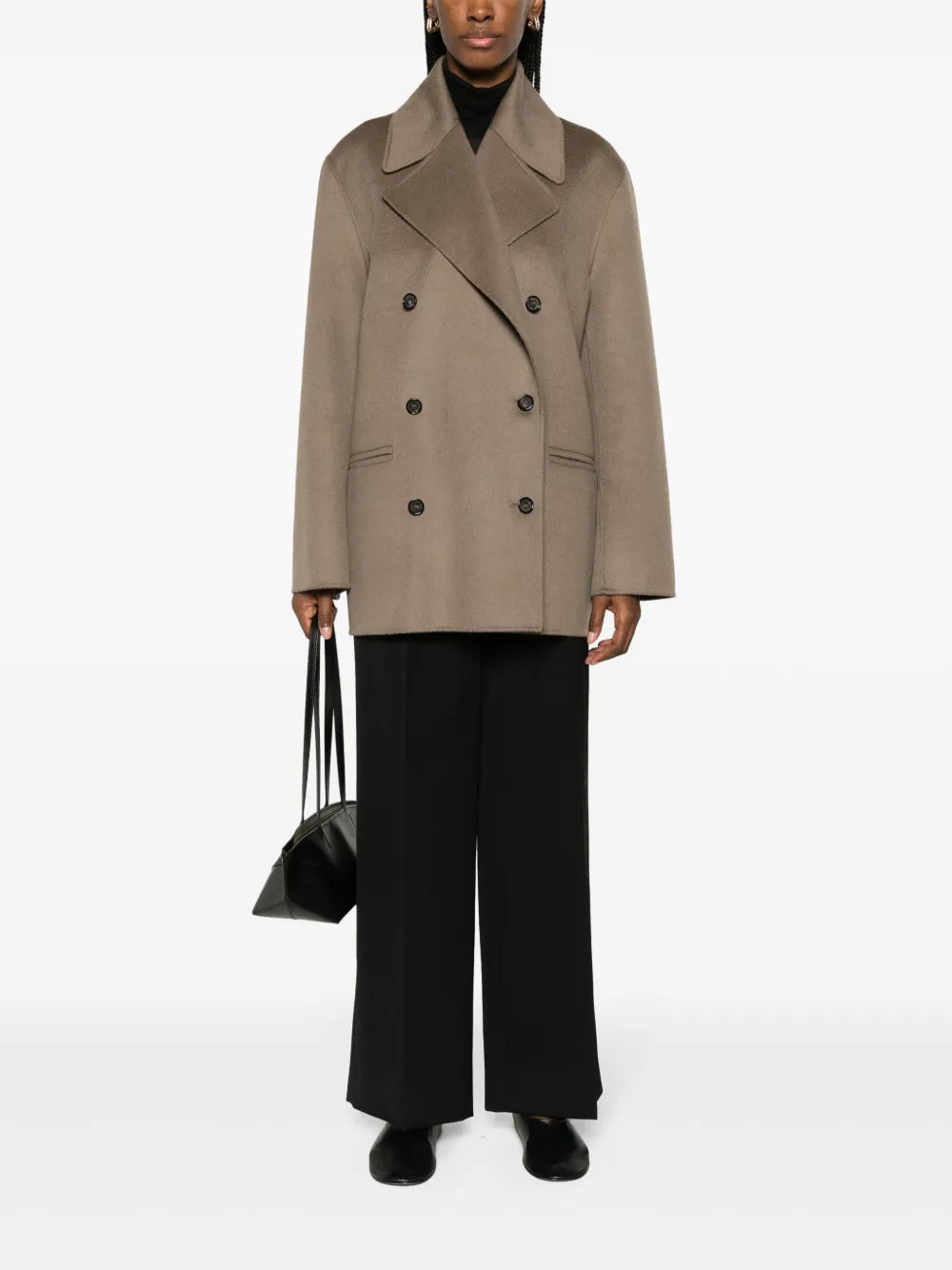 Double-Breasted Wool Coat