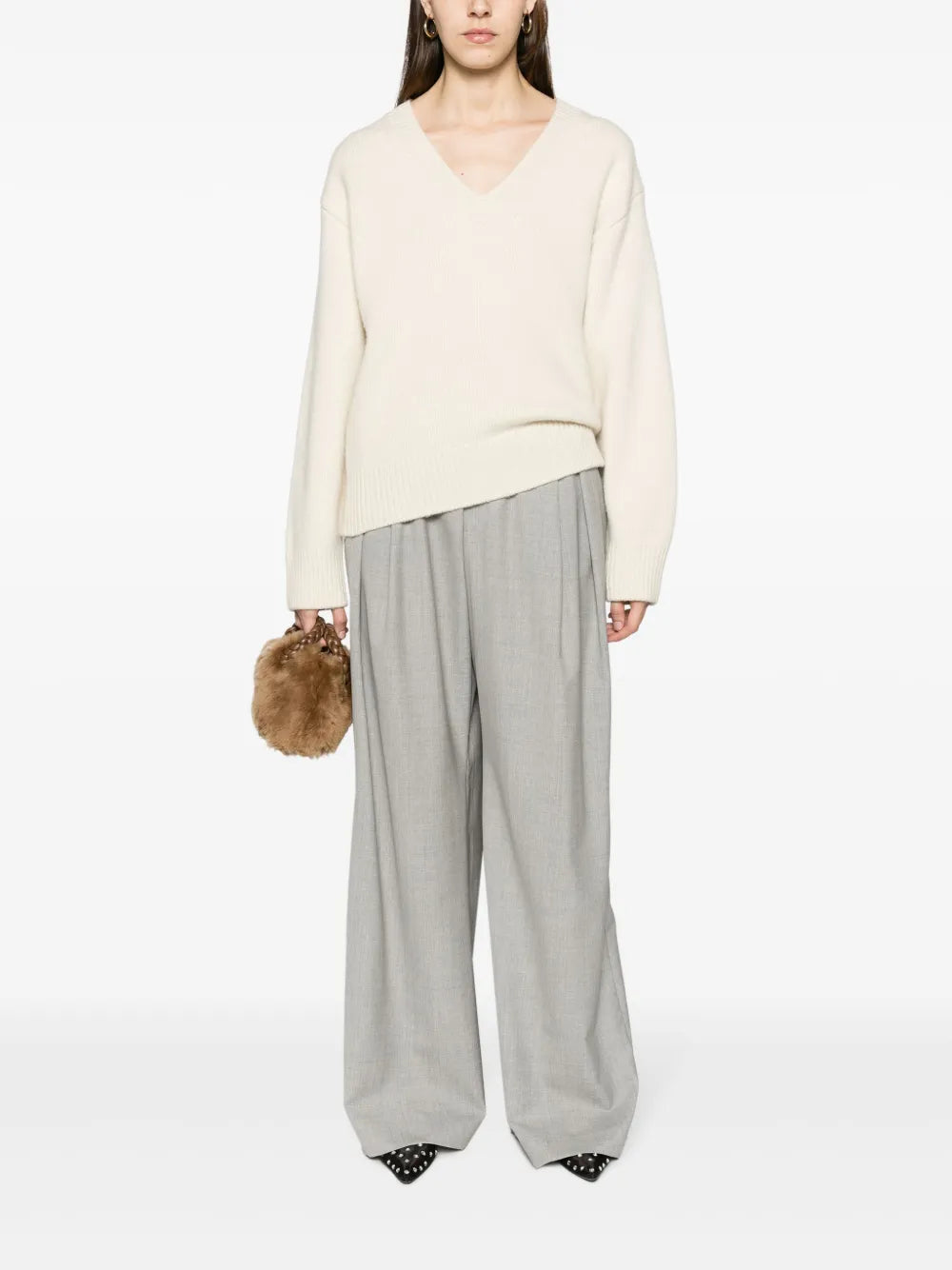 V-Neck Wool-Cashmere Jumper