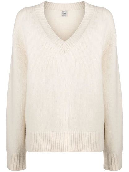 V-Neck Wool-Cashmere Jumper