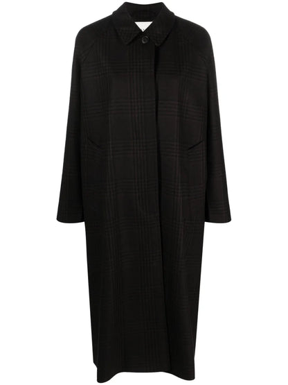Mary Check-Print Coat
