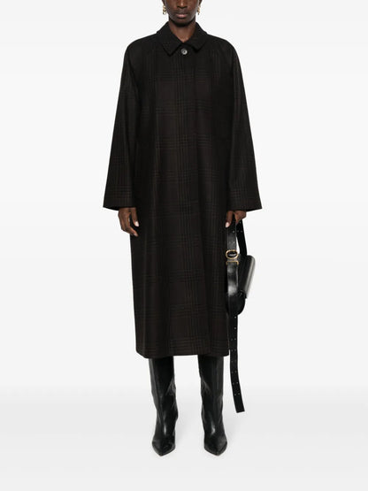 Mary Check-Print Coat