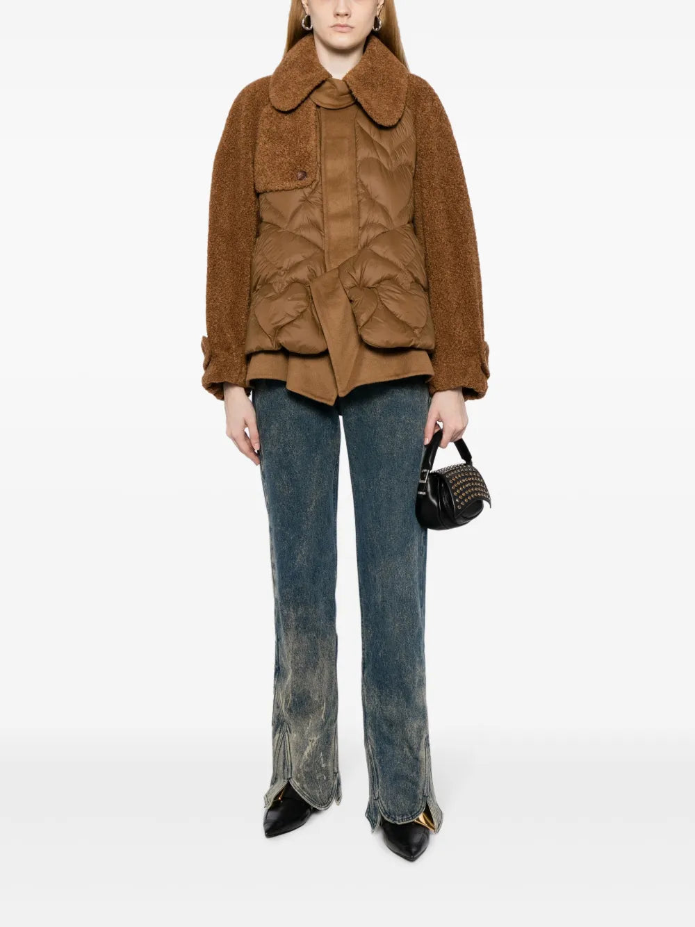 Heart-Motif Quilted Puffer Jacket
