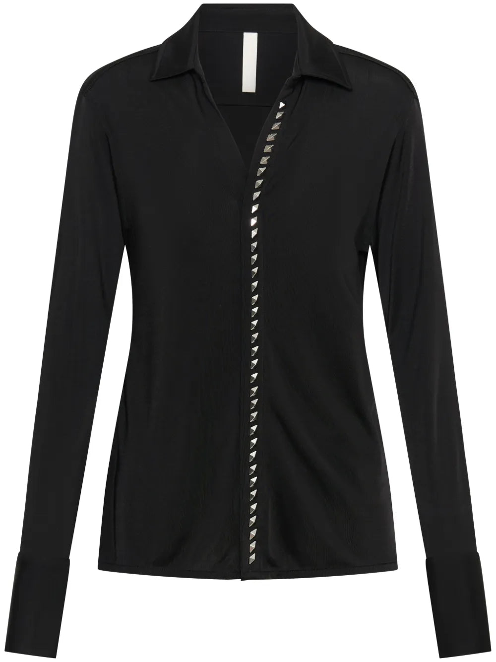 Studded-Placket Shirt