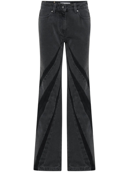 Darted Bootcut Jeans