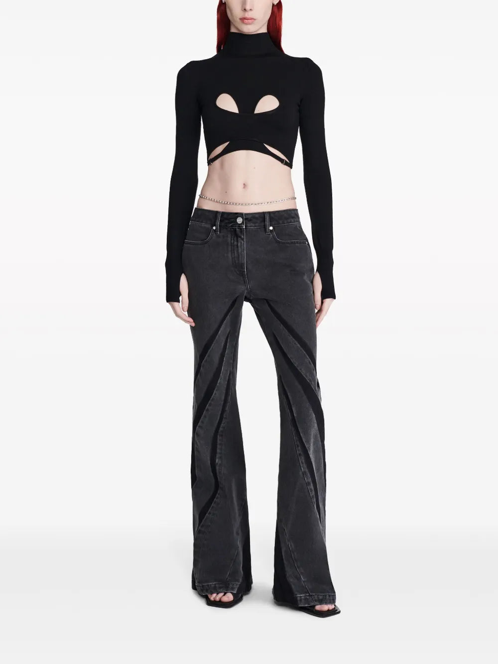 Darted Bootcut Jeans
