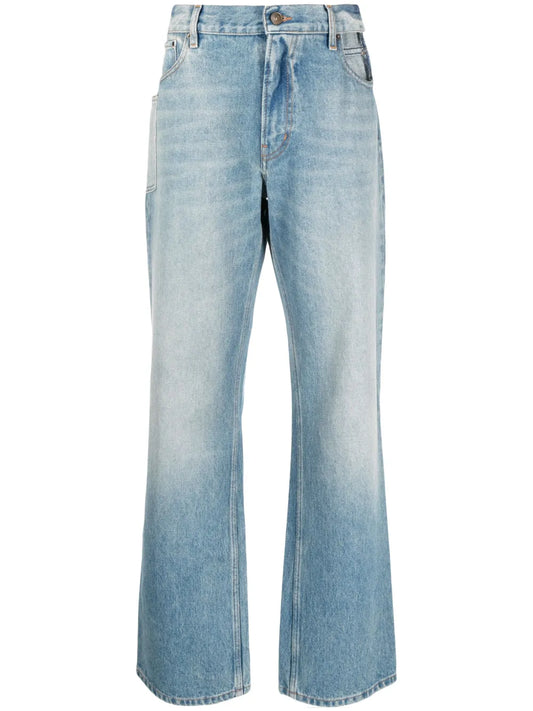 Low-Rise Wide-Leg Jeans