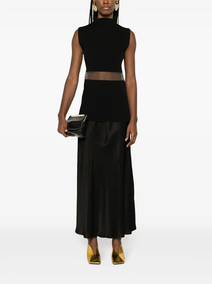High-Neck Sleeveless Top