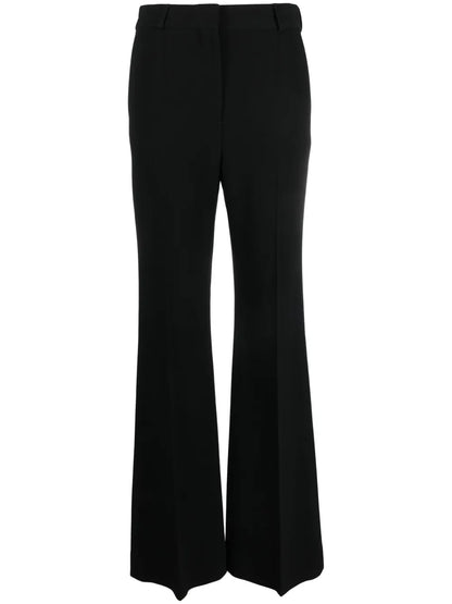 Wide-Leg Crepe Trousers