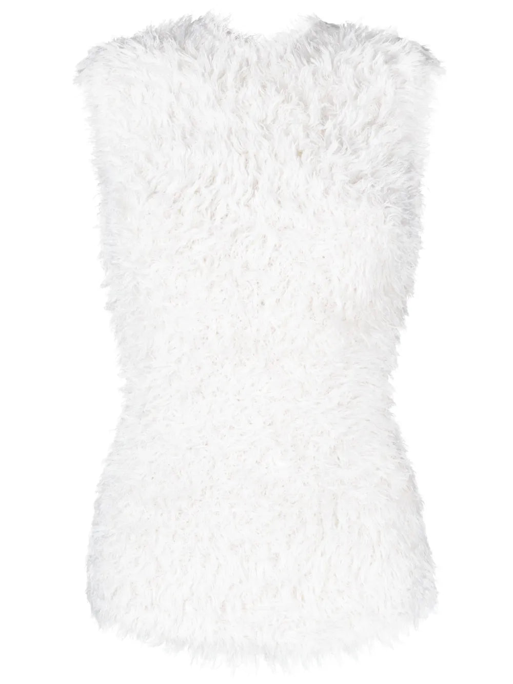 Textured Sleeveless Silk Top