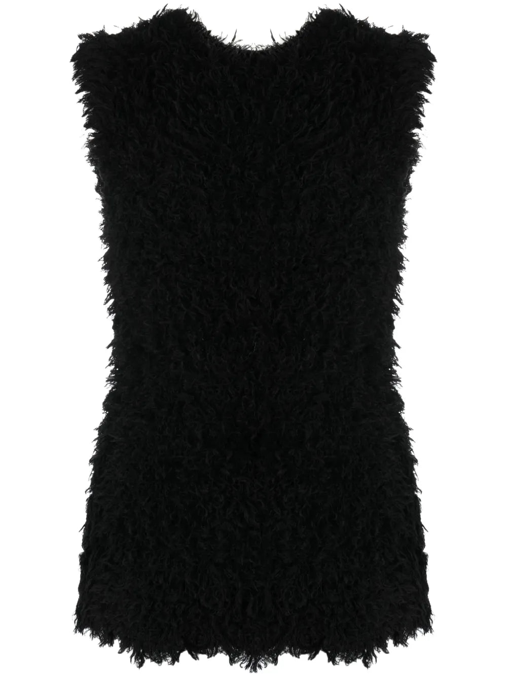 Textured Sleeveless Silk Top