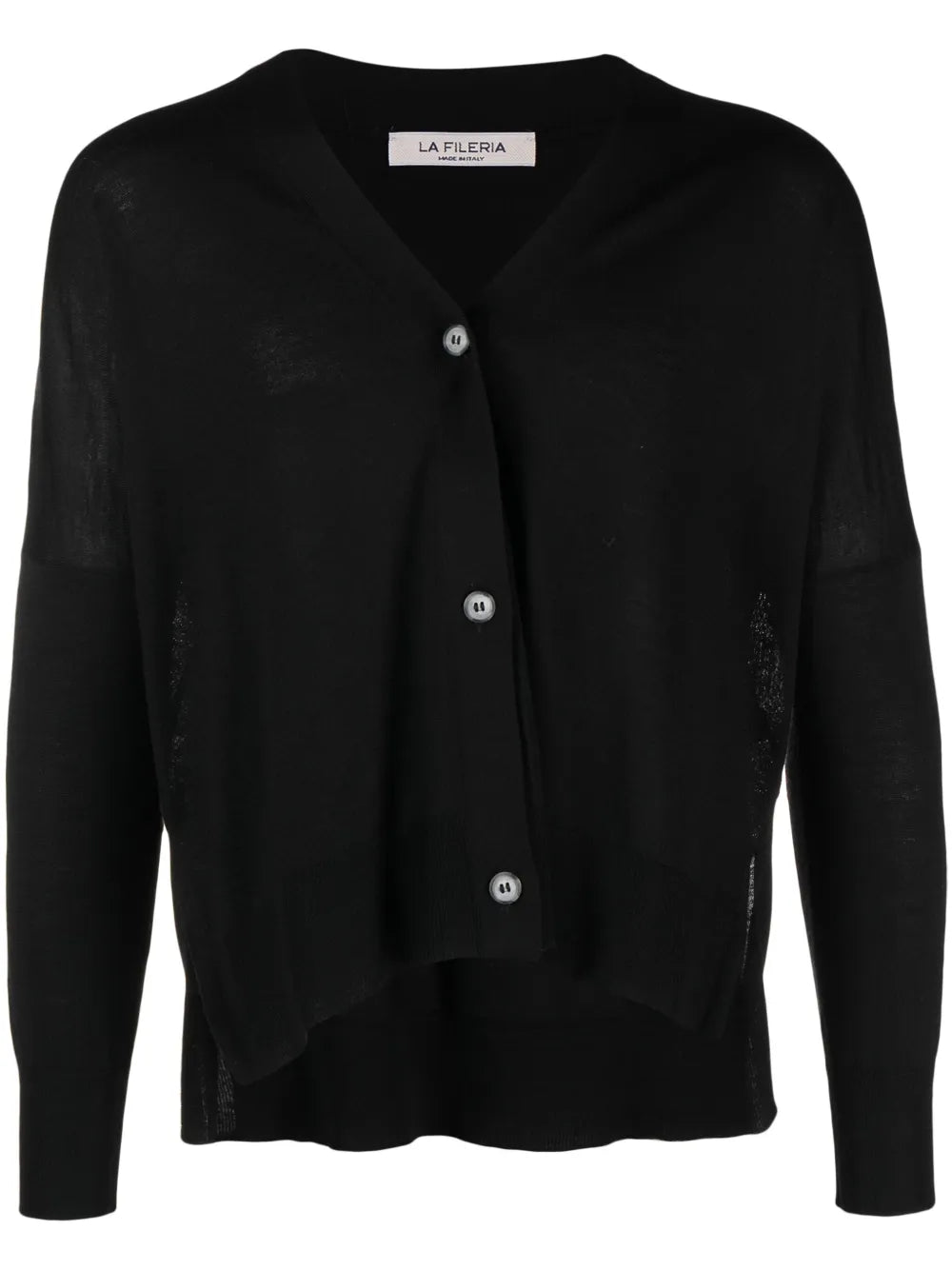 V-Neck Wool Cardigan