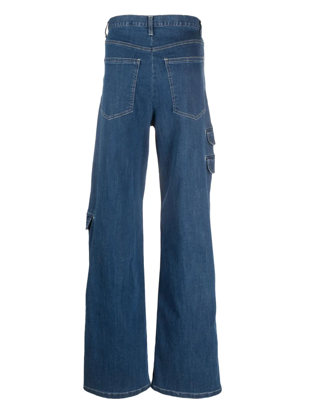 High-Waist Wide-Leg Cargo Jeans