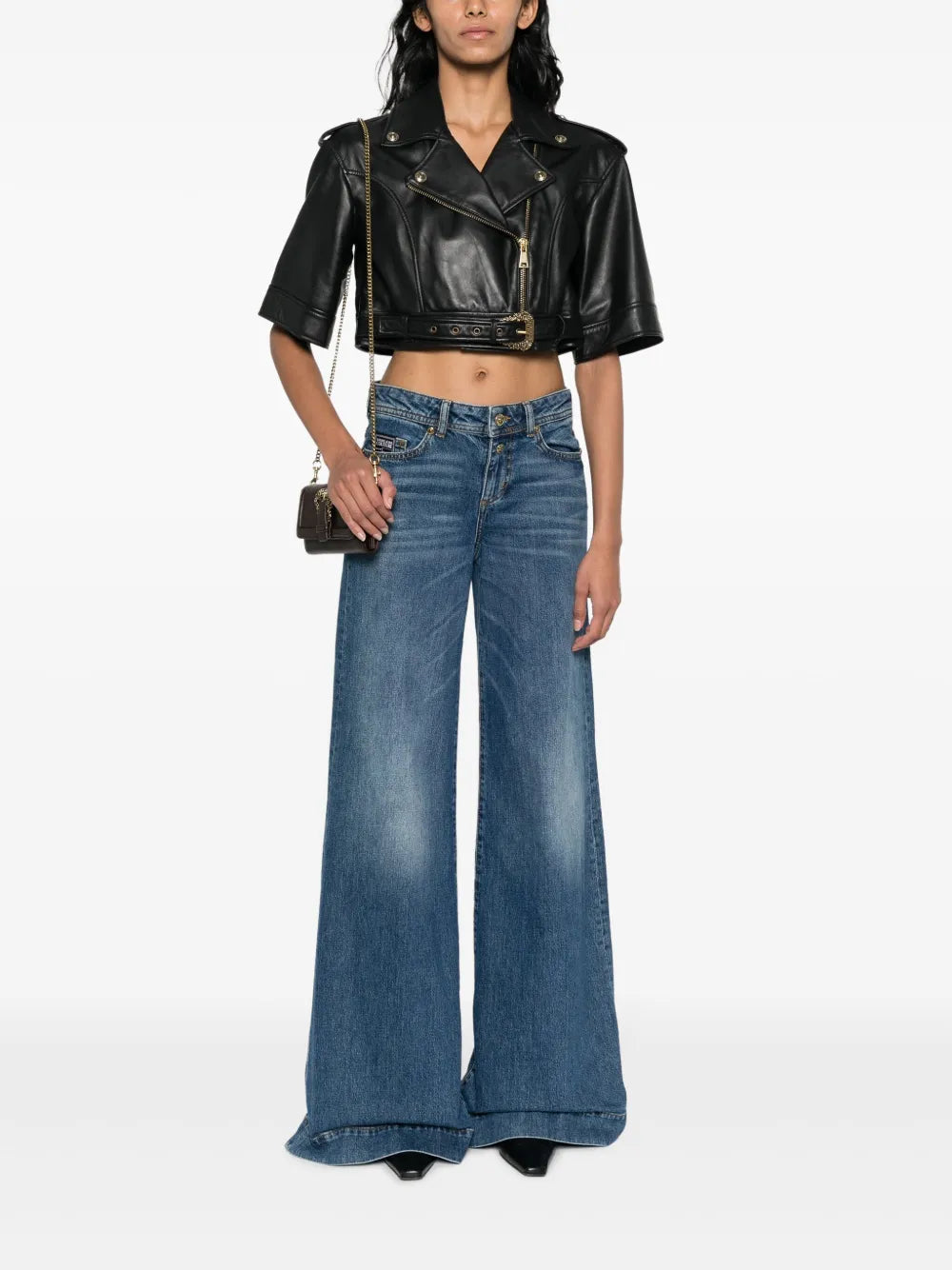 Cropped Leather Jacket