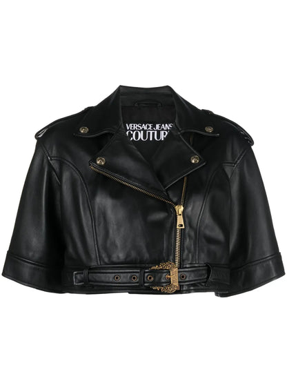Cropped Leather Jacket