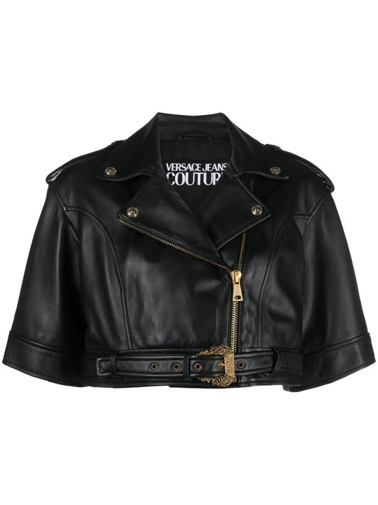 Cropped Leather Jacket