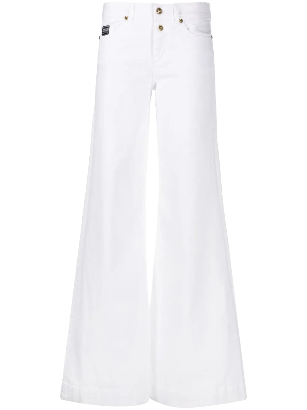 Logo-Patch Wide-Leg Jeans