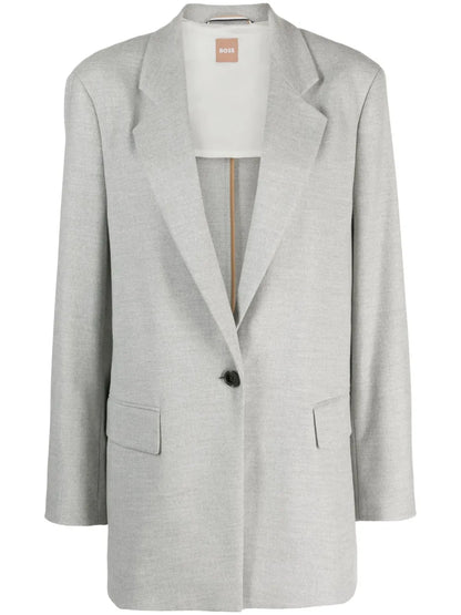 Single-Breasted Jersey Blazer